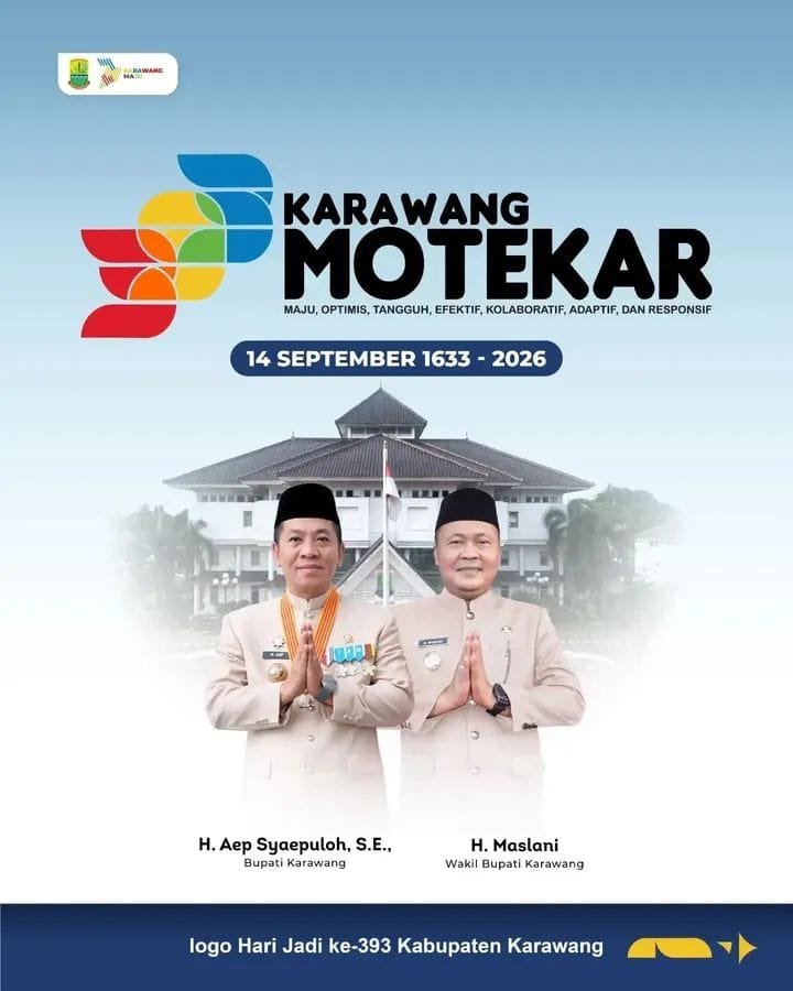 Jelang HUT ke-393, Karawang Perkenalkan Identitas MOTEKAR, Sarat Makna dan Semangat Pembangunan