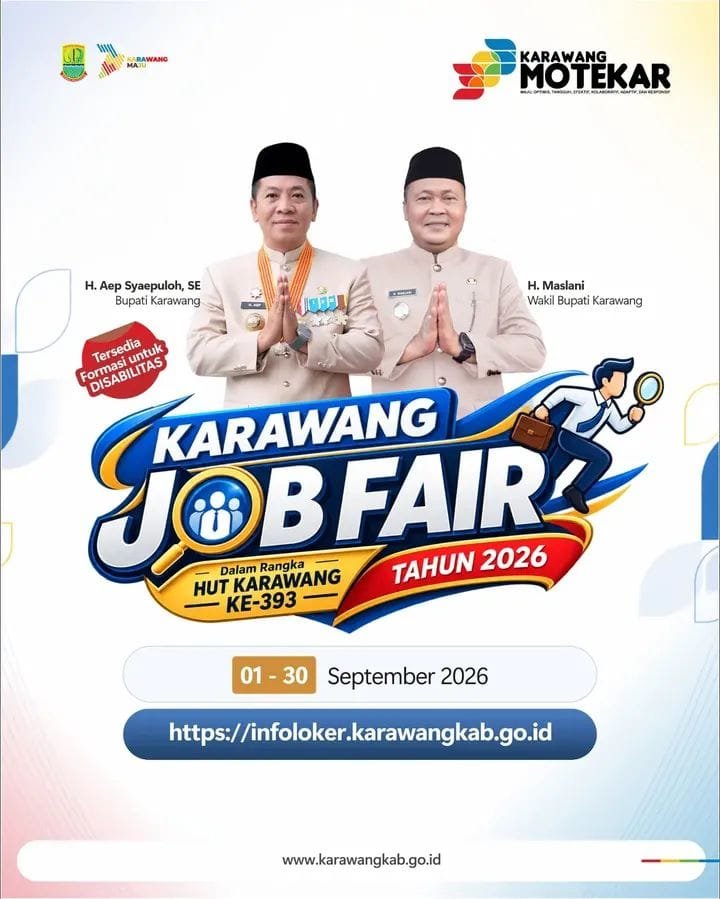 Membuka Harapan di Hari Jadi Karawang ke-393, Job Fair Online 2026 Sediakan 2.000 Lowongan Kerja