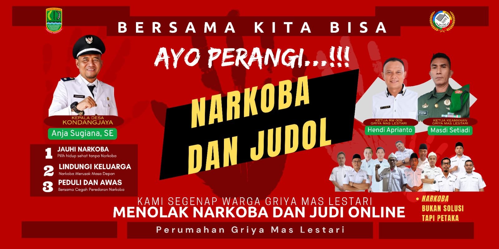 Warga Griya Mas Lestari Karawang Kompak Perangi Narkoba dan Judi Online, Kepala Desa dan Ketua RW Serukan Kepedulian Bersama